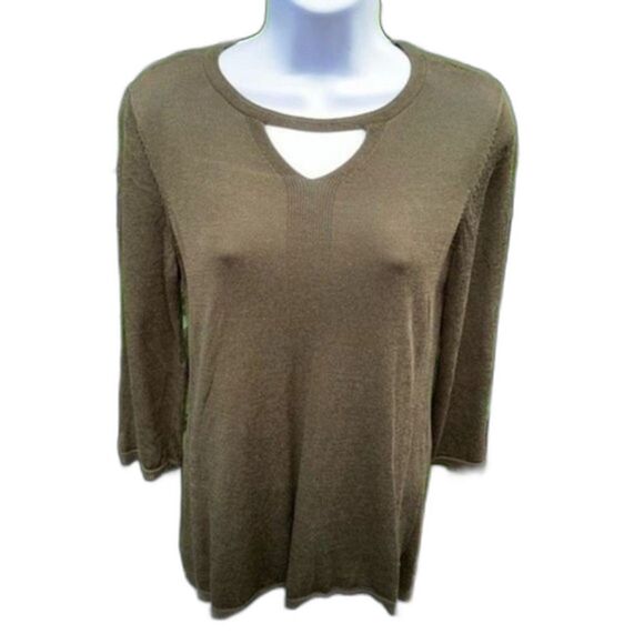 Chico's Keyhole Detail Pull Over Sweater Size 0 - Picture 1 of 6